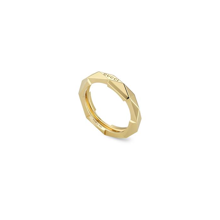 ANELLO LINK TO LOVE ORO GIALLO 18KT 4MM - GUCCI FINE JEWELRY