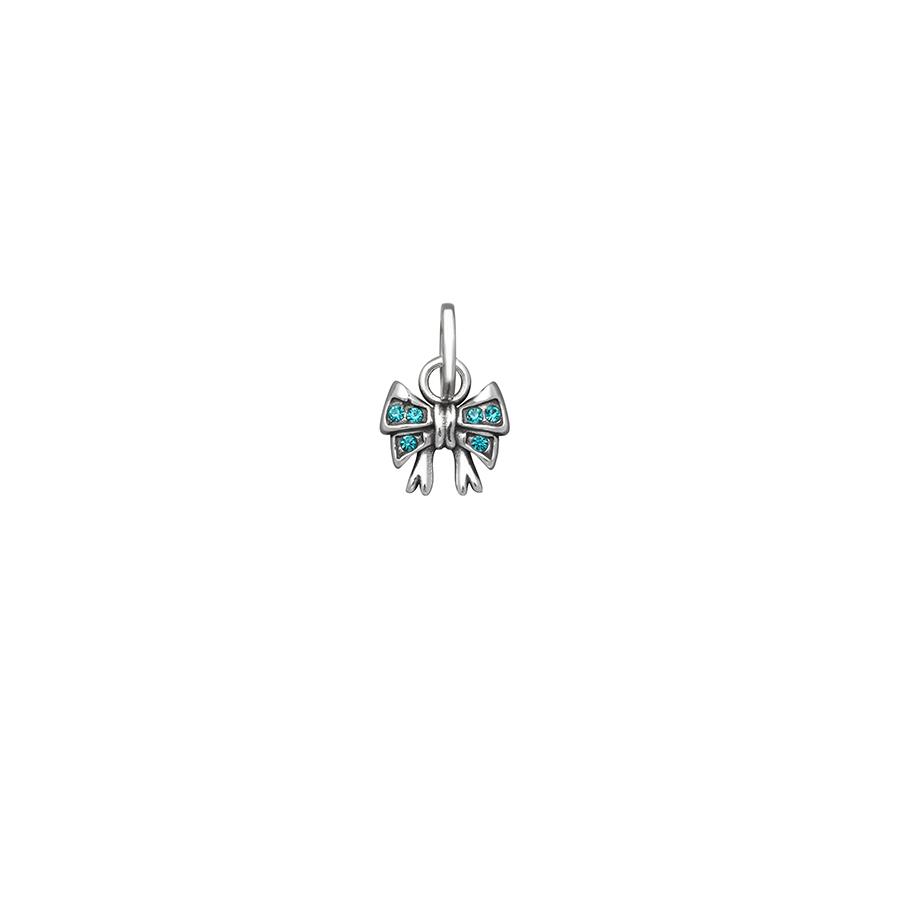 MINI CHARM FIOCCO CRYSTAL AZZURRO - RASPINI