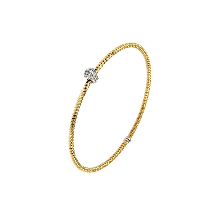 BRACCIALE ORO 7 PIETRE KT 0.20 APERTO - ANTORA