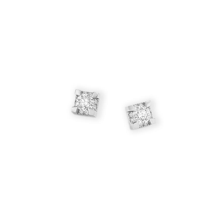ORECCHINI ''IO LUCE'' IN ORO BIANCO GR 2,40 E DIAMANTI 0,54 + 0,09 GVS  - GIORGIO VISCONTI