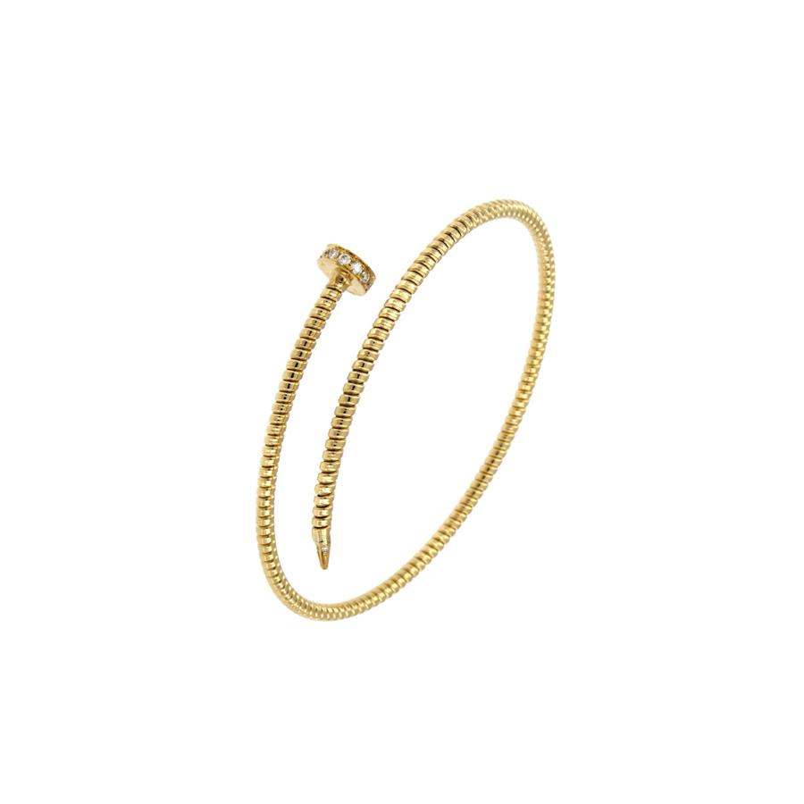 BRACCIALE ORO CHIODO KT 0.15 - ANIMA TITANIO - GR 5.80 - ANTORA