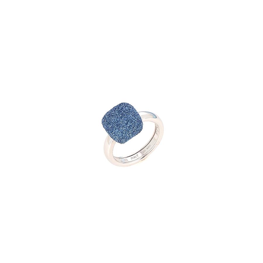 ANELLO RODIO LUCIDO POLVERE BLU SANTORINI - MIS 17 - PESAVENTO