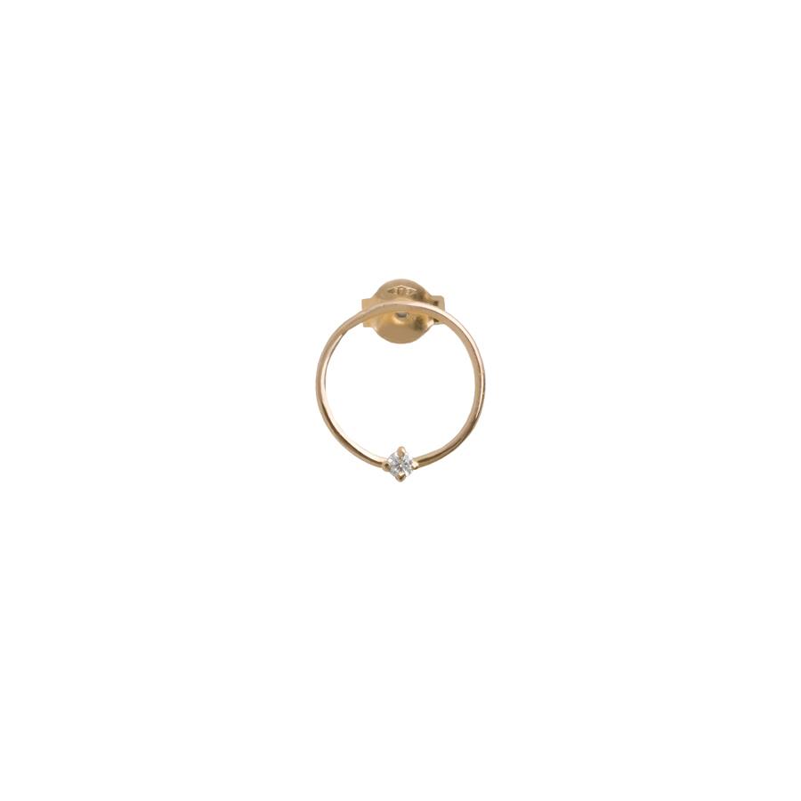 MONO ORECCHINO CERCHIO CUPIDO 11 MM AU G 9KT BT - RUBINIA