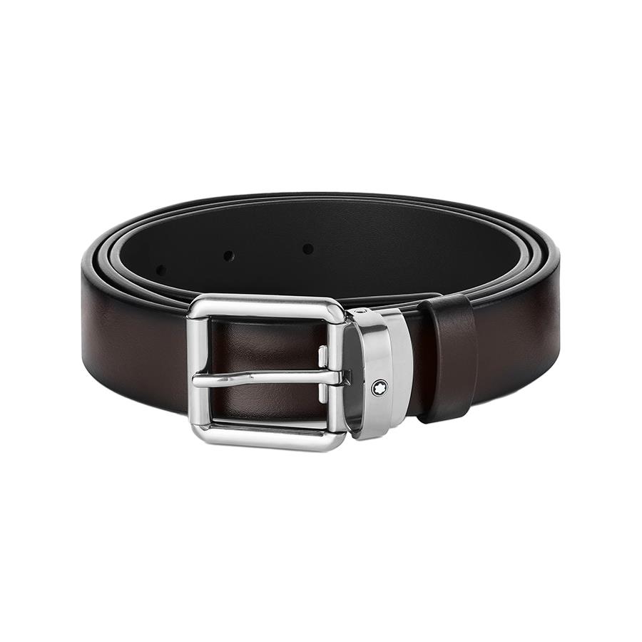 CINTURA IN PELLE MARRONE 30 MM - MONTBLANC