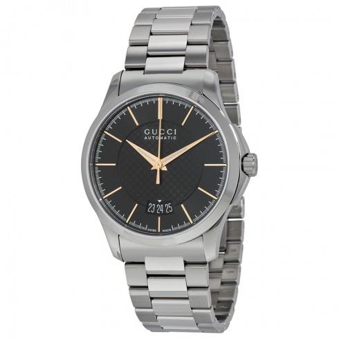 126MD AUTOMATIC BLACK/STEEL/BRAC - GUCCI TIMEPIECES