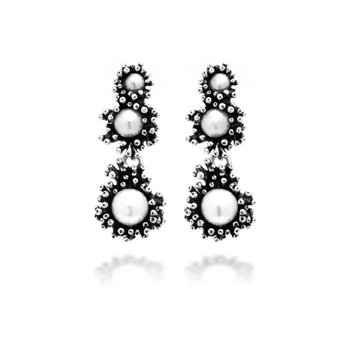 ORECCHIN CASCATA ANEMONE PICCOLI - RASPINI