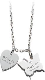 COLLANA DOPPIO CHARM TRADEMARK - GUCCI SILVER JEWELRY