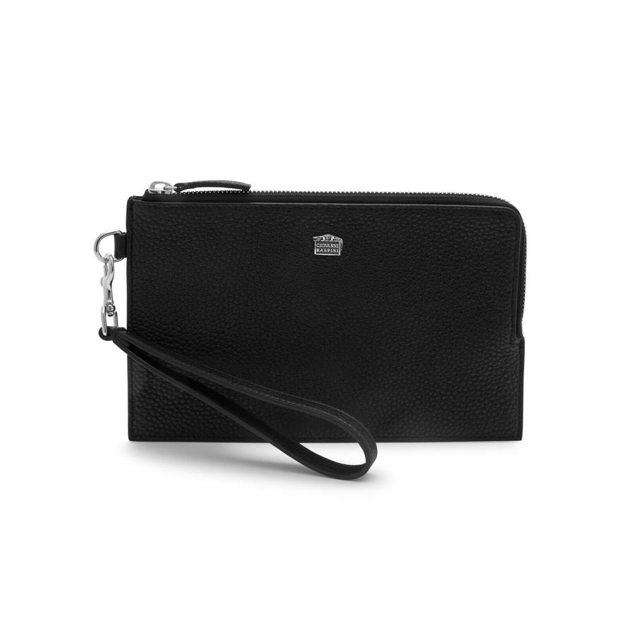POUCH PELLE GOFFRATA - RASPINI