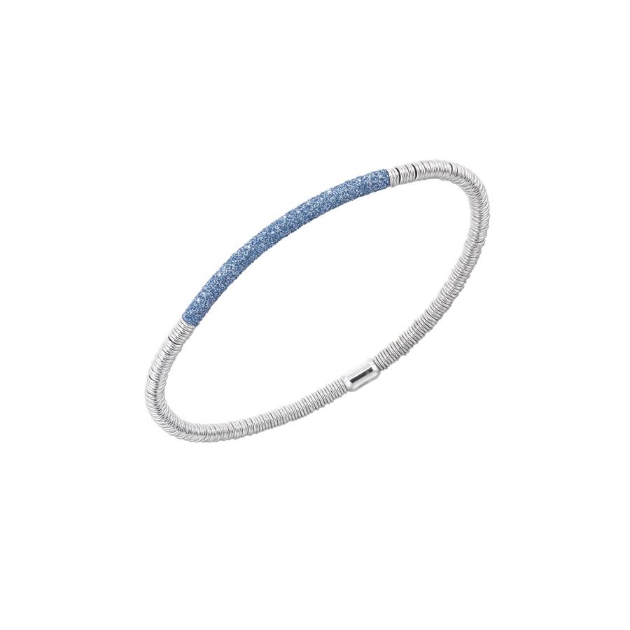 BRACCIALE RODIO LUCIDO BLU SANTORINI - PESAVENTO