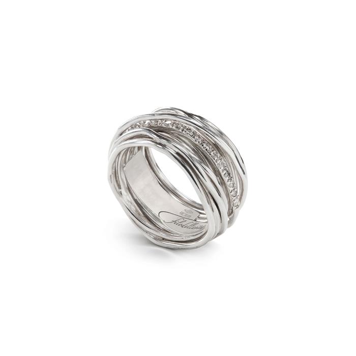 CLASSIC 13 FILI ARGENTO DIAMIANTI BIANCHI 0.21 CT. - RUBINIA