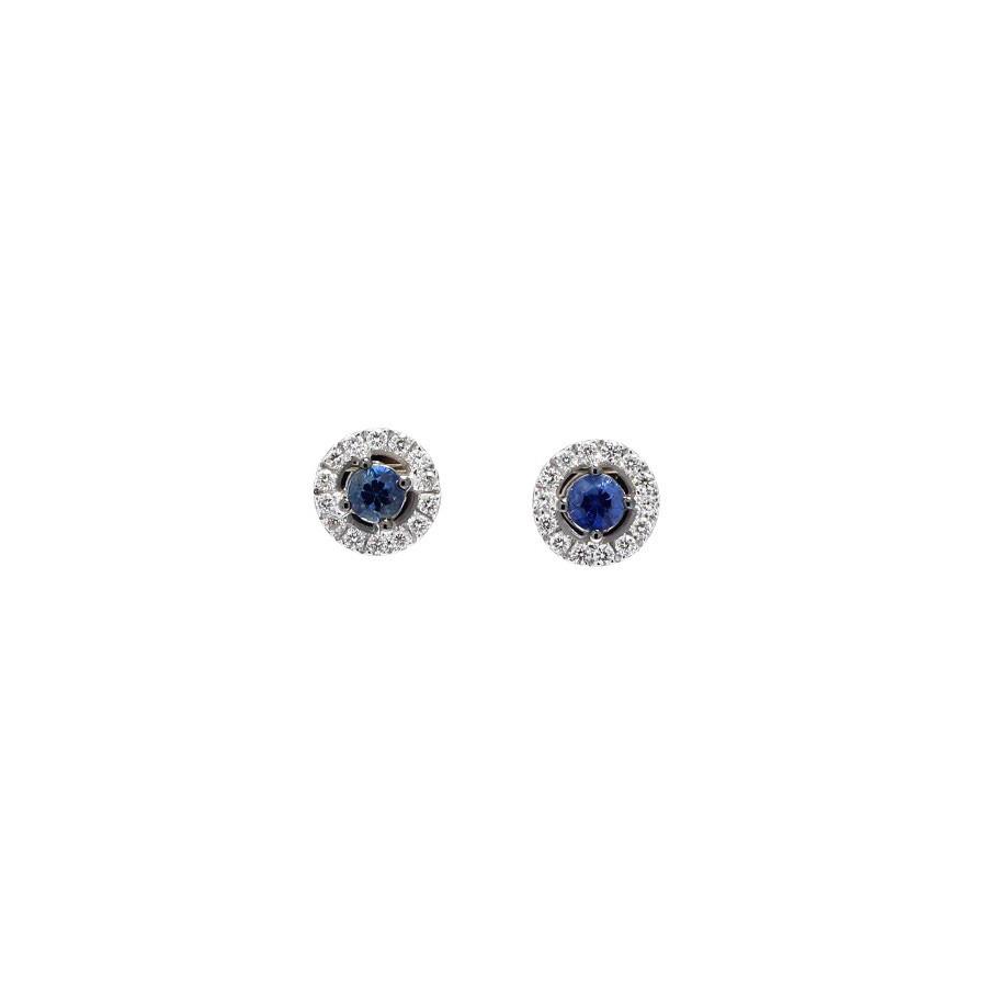 ORECCHINI IN ORO BIANCO 18 KT - D 0,17 - Z 0,30 - BUONOCORE