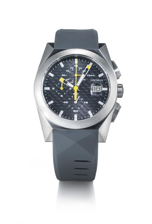 STEALTH 41 MM CRONOGRAFO ACCIAIO QUADRANTE GRIGIO - LOCMAN