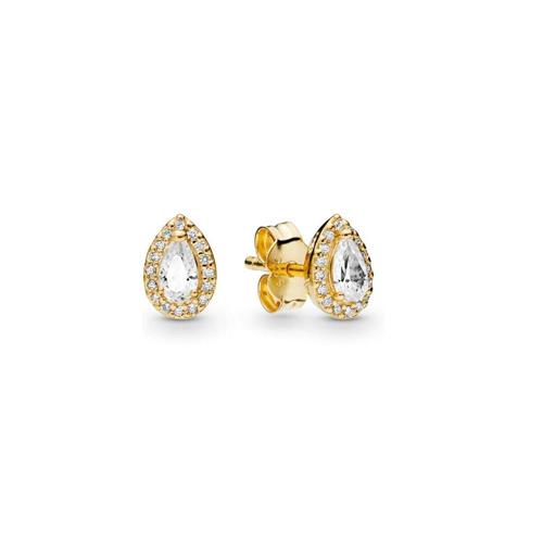 PANDORA SHINE DROP STUD EARRINGS WITH CLEAR CUBIC ZIRCONIA - PANDORA