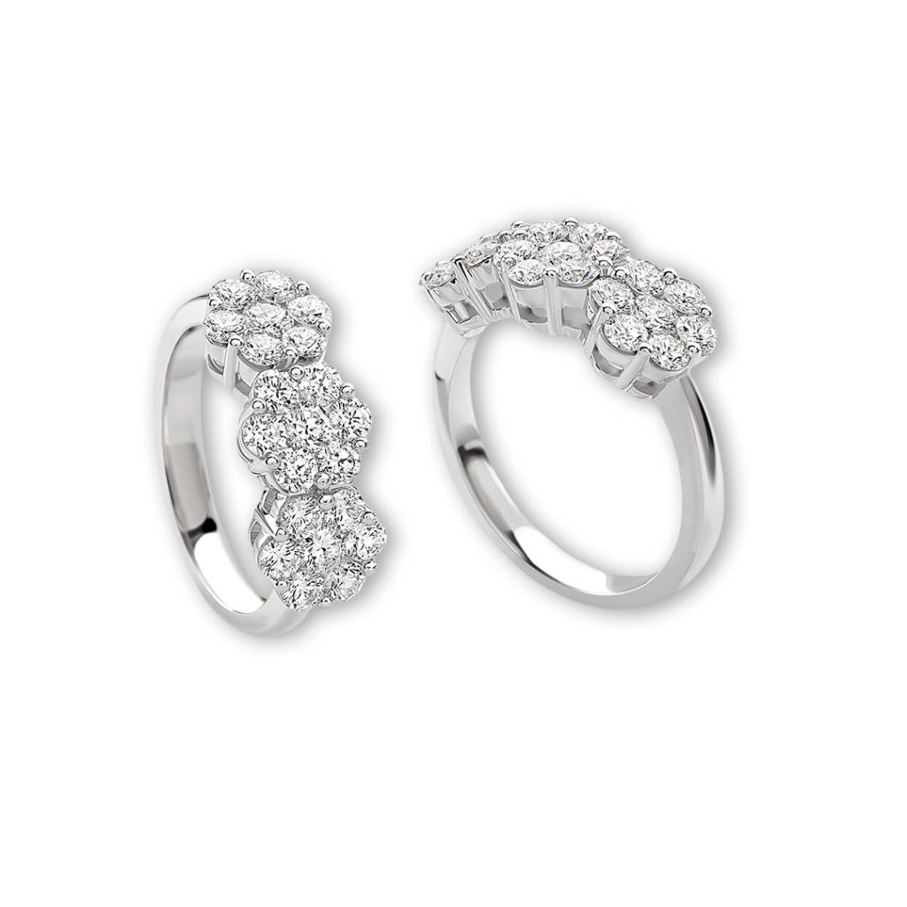 ANELLO TRILOGY MAGIC DIAMANTI KT 0.80 FGVS - GR 3.60 - GIORGIO VISCONTI