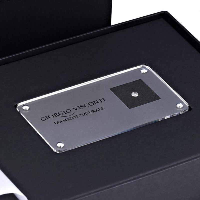 DIAMANTE IN BLISTER CERTIFICATO - CARATI 0.12 COLORE G PUREZZA IF - GIORGIO VISCONTI
