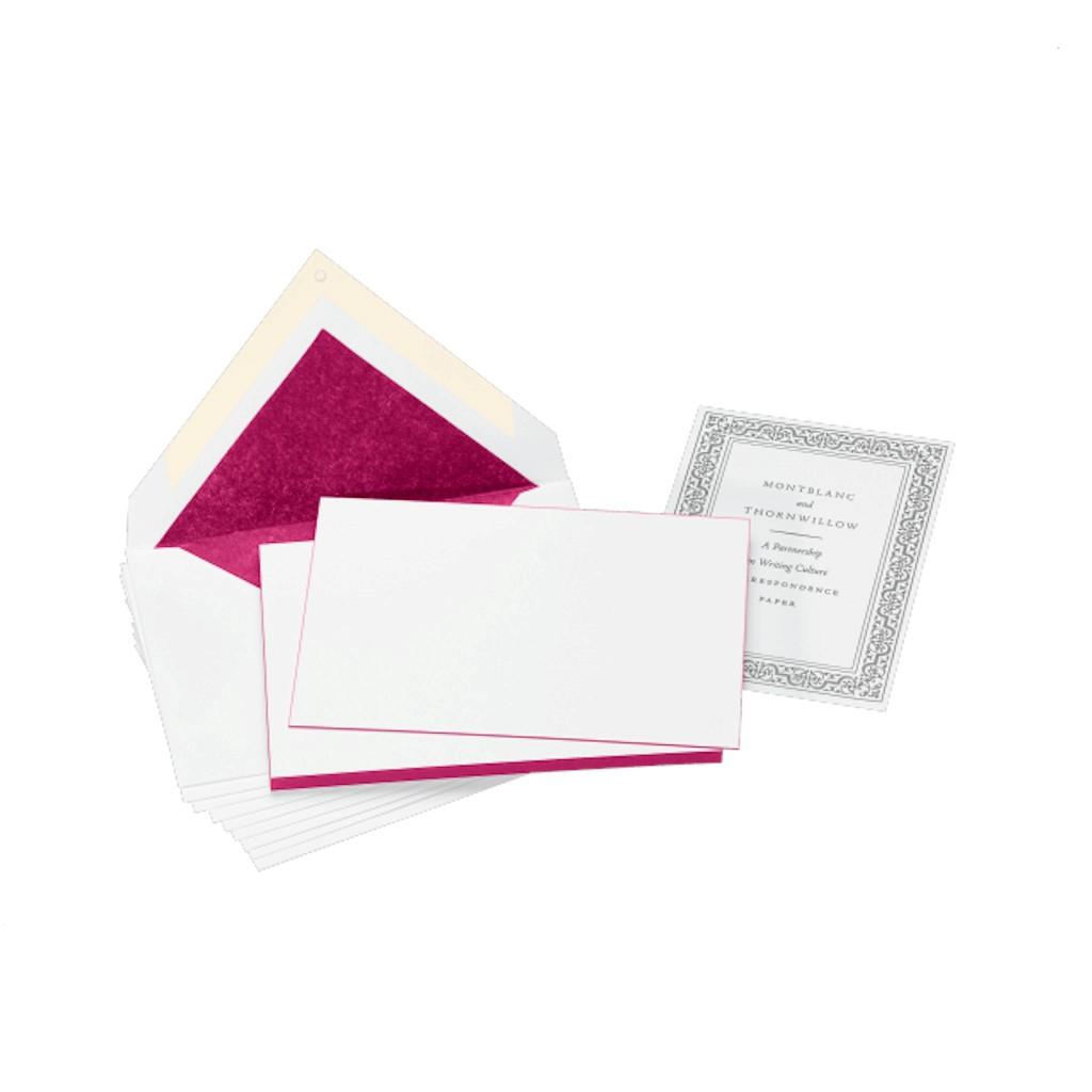 10 BIGLIETTI + BUSTE BURGUNDY RED (BORDEAUX) - MONTBLANC