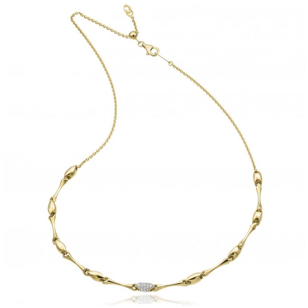 COLLANA FLOW CON CATENELLA REGOLABILE - CM 40 - CHIMENTO