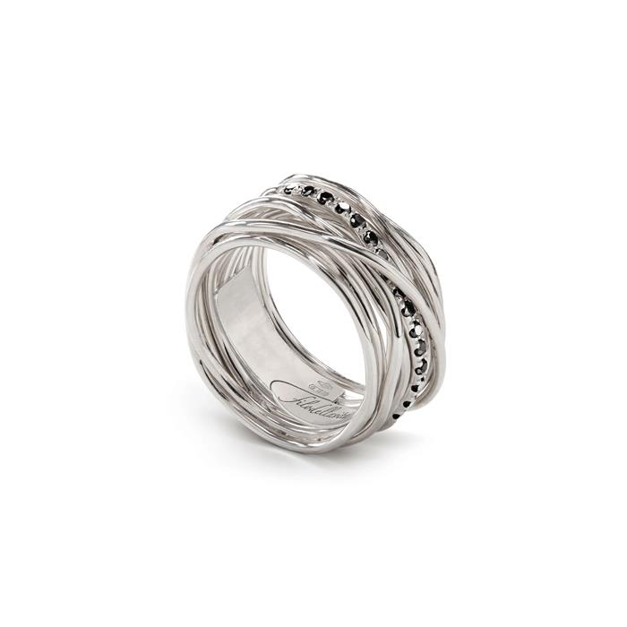 CLASSIC 13F ARGENTO DIAMIANTI BLACK 0.21 CT. - MIS 18 - RUBINIA