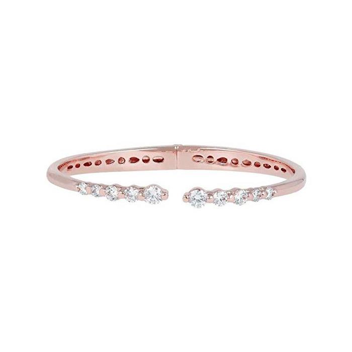 BRACCIALE RIGIDO ROSE GOLD CON ZIRCONIA - BRONZALLURE