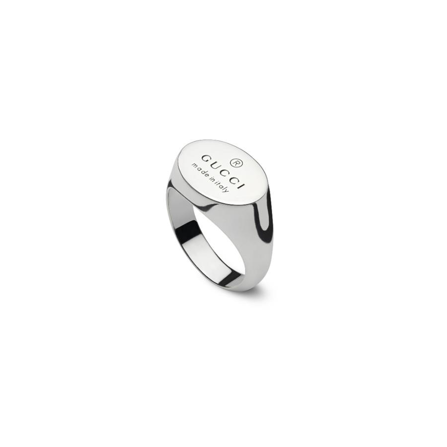 ANELLO TRADEMARK - CHEVALIER - MIS 14 - GUCCI SILVER JEWELRY