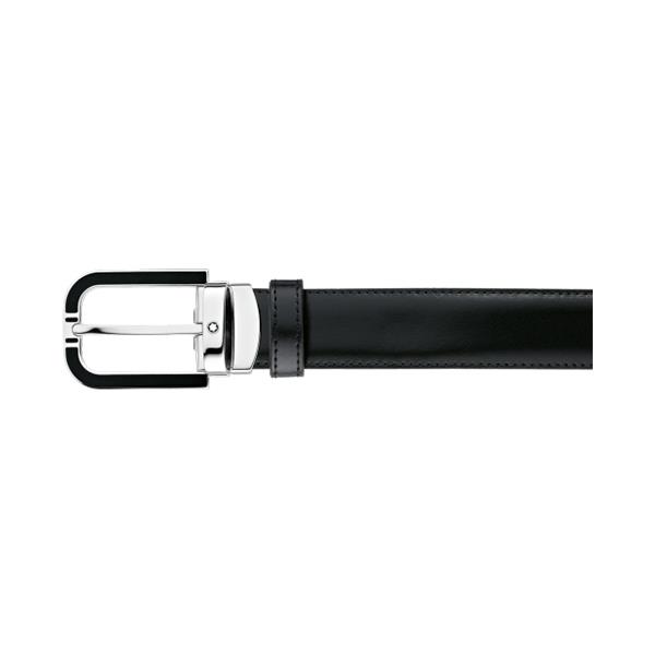 CINTURA ELEGANTE NERA/MARRONE REVERSIBILE CUT-TO-SIZE - MONTBLANC