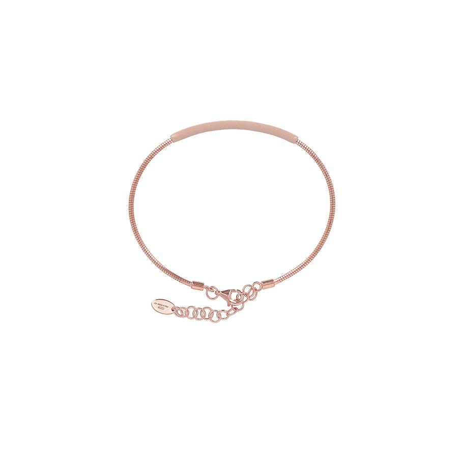 BRACCIALE "BRIO" ROSA LUCIDO SMALTO ROSA MOUSSE CHIARO - PESAVENTO