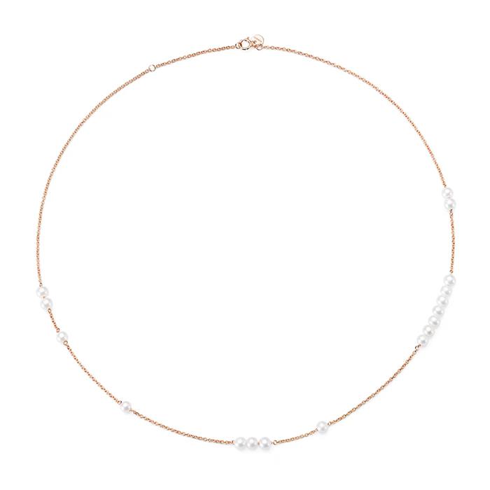 COLLANA CORTA ORO E PERLE - BURATO