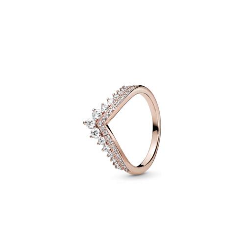 TIARA WISHBONE PANDORA ROSE RING WITH CLEAR CUBIC ZIRCONIA - PANDORA