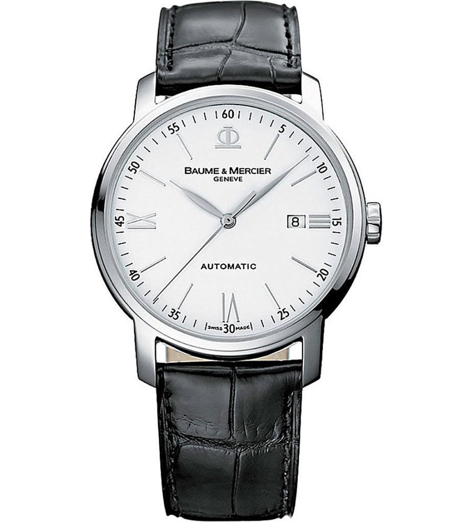 CLASSIMA 42 MM AUTOM. BIANCO CIFRE PALLADIO - BAUME & MERCIER