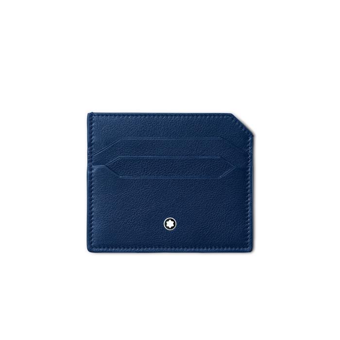 PORTA CARTE 6 SCOMPARTI MEISTERST&Uuml;CK SELECTION SOFT - BLUE - MONTBLANC