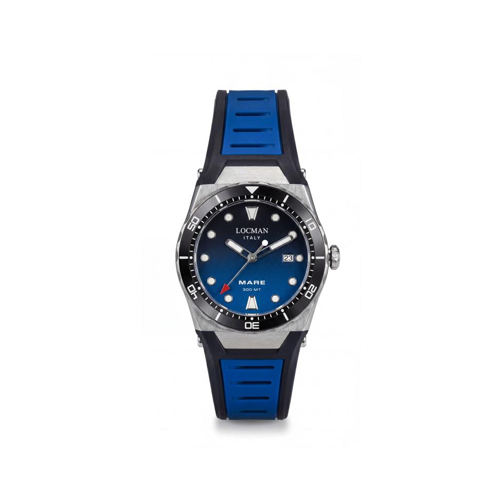 MARE 300 MT S.T. 40MM - QUADRANTE KBNK CINT. SILICONE BLU - LOCMAN