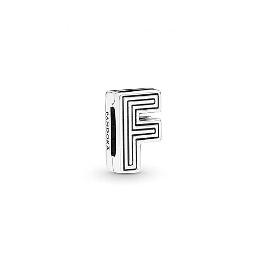 PANDORA REFLEXIONS LETTER F SILVER CLIP CHARM - PANDORA