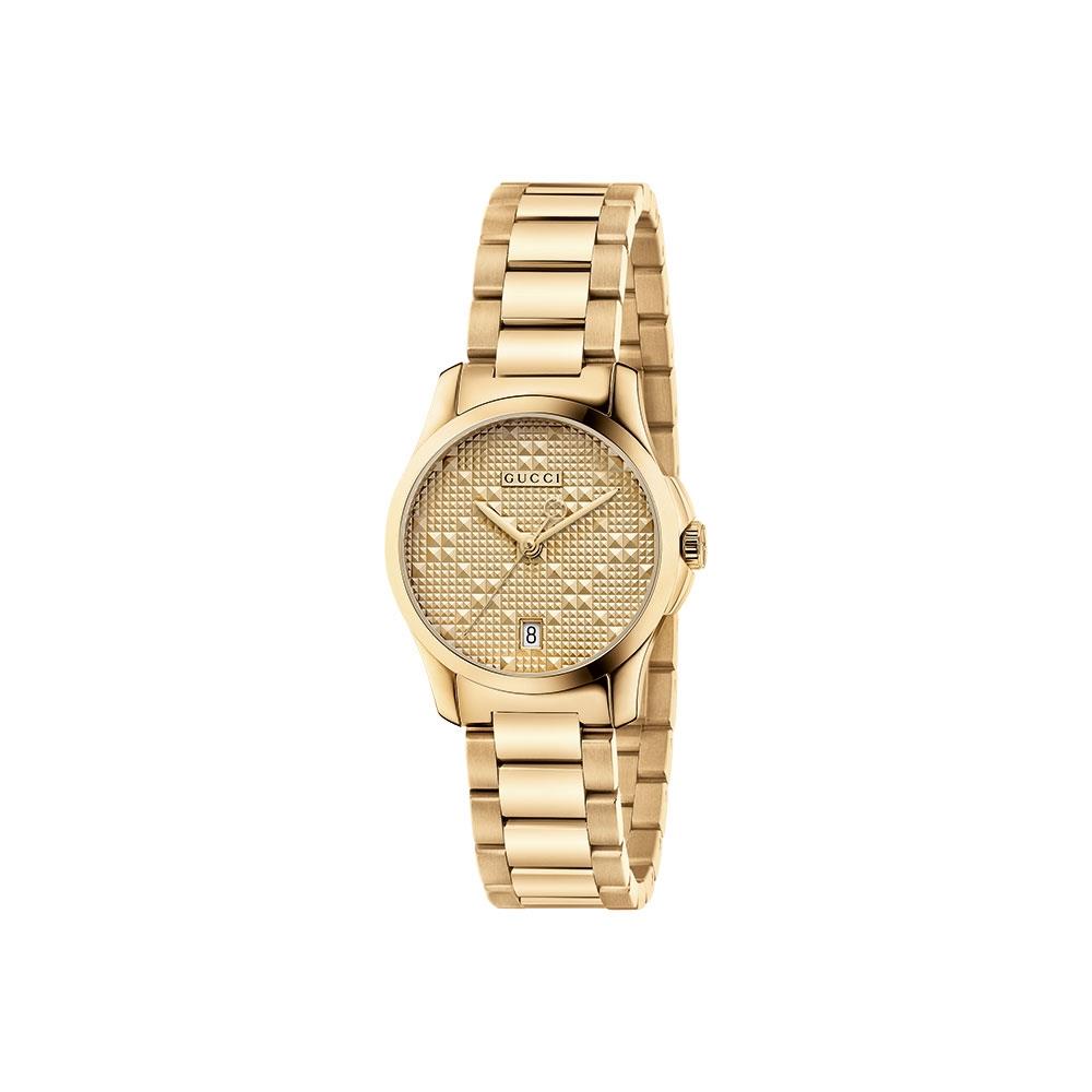 G-TIMELESS PM DORATO DIAMANTE - GUCCI TIMEPIECES