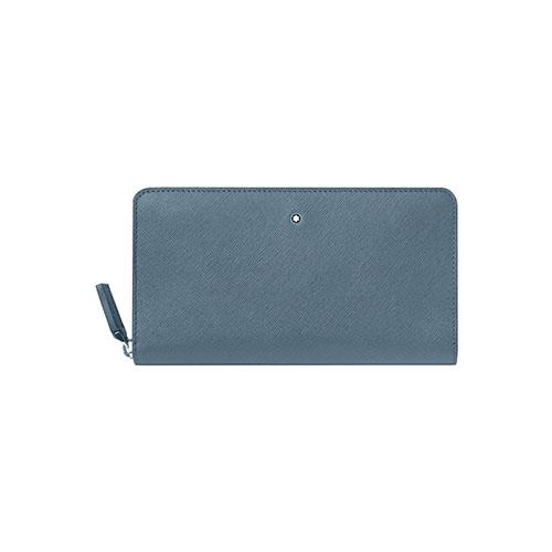 SARTORIAL PORTAFOGLI 12CC CON ZIP -  DENIM BLU - MONTBLANC