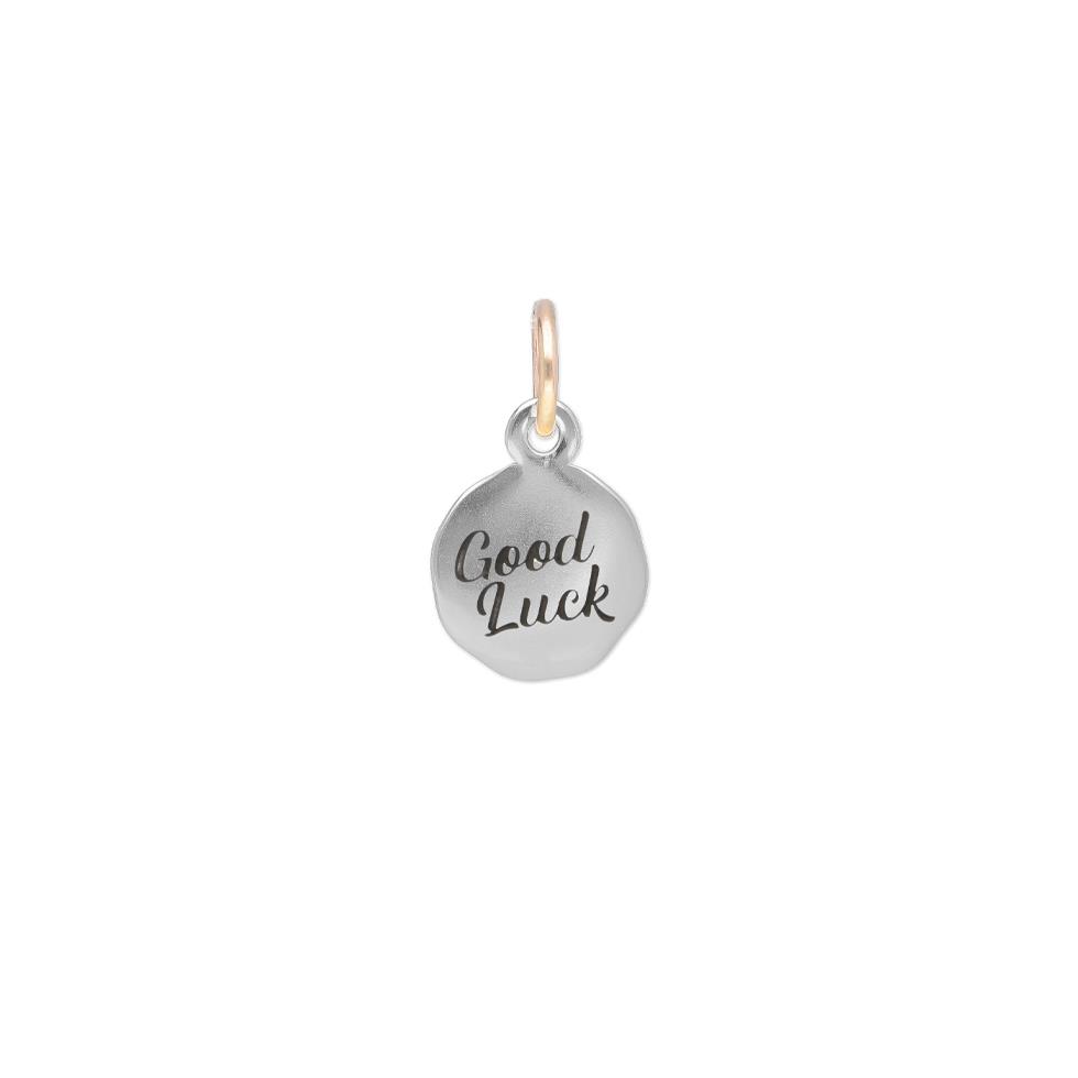 SIGILLO TONDO INC GOOD LUCK 10MM ARG MAGLIA AU R - RUBINIA