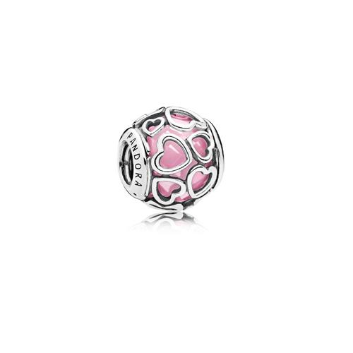 OPENWORK CUORI CRISTALLO ROSA - PANDORA