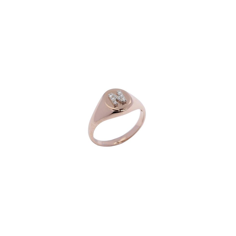 CHEVALIER ORO ROSA  LETTERA "M" - DIAM. 0.07 - BUONOCORE