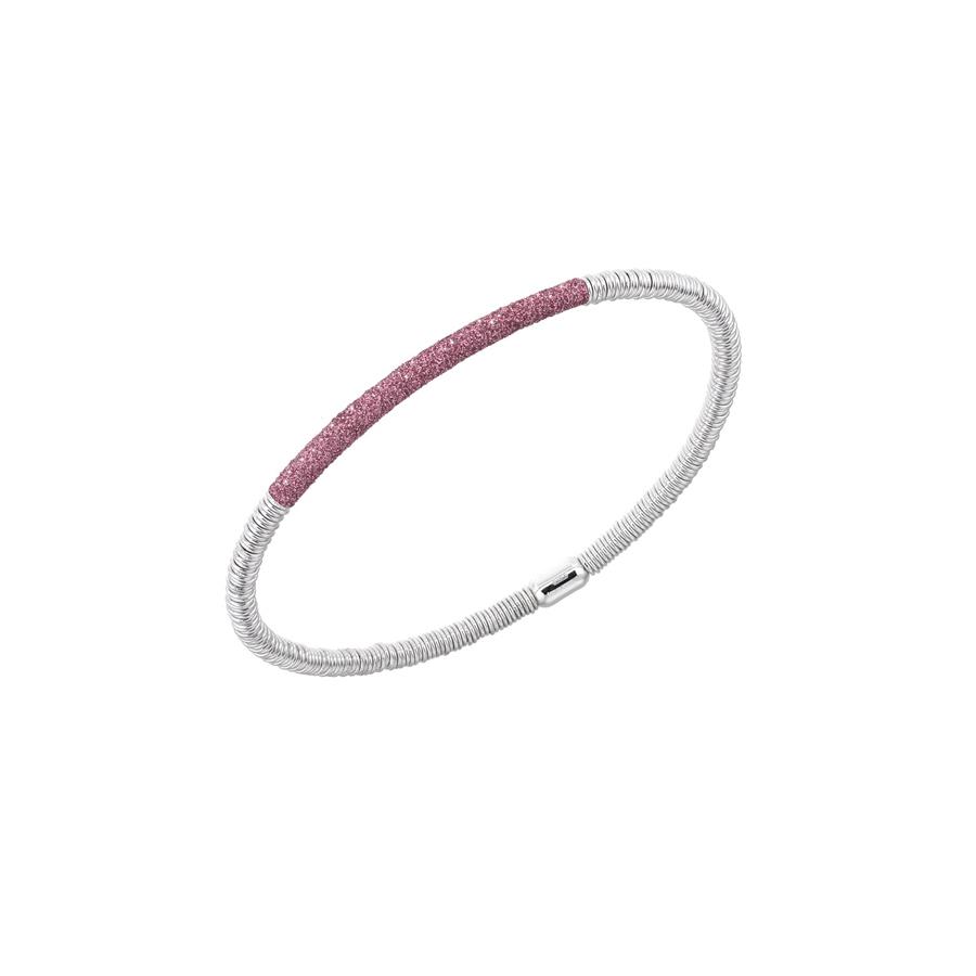 BRACCIALE RODIO LUCIDO ROSA JAIPUR - PESAVENTO