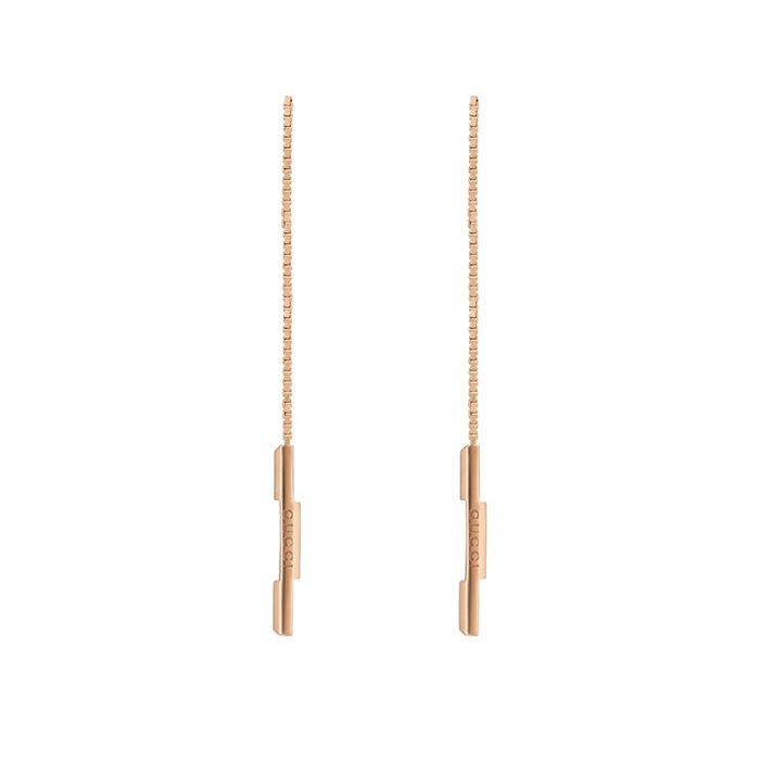 ORECCHINI LINK TO LOVE ORO ROSA 18 KT - GUCCI FINE JEWELRY
