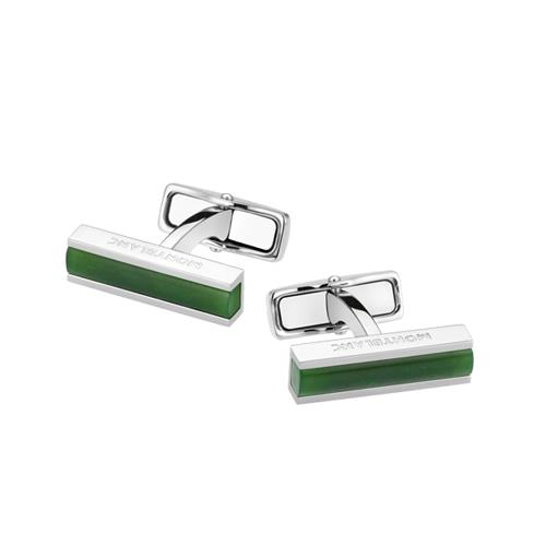 BARRETTE CON GIADA VERDE - MONTBLANC
