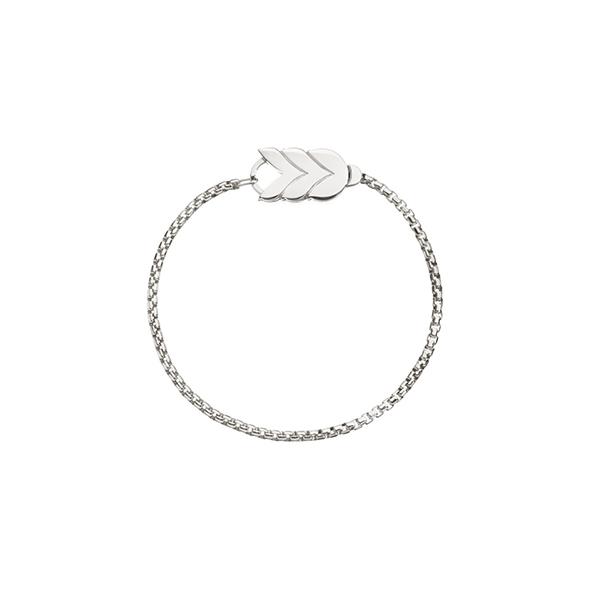 BRACCIALE SPIGA ARGENTO 925 CHIUSURA A SPORTELLO - BRISÈ ARGENTO - 19,5 CM - QUERIOT