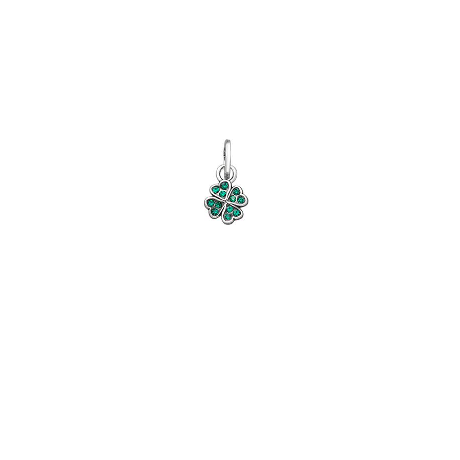 MINI CHARM QUADRIFOGLIO CRYSTAL VERDE - RASPINI