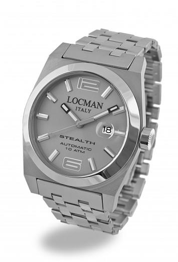 STEALTH AUTOMATICO, QUADRANTE GRIGIO, CASSA E BRACCIALE IN ACCIAIO - LOCMAN
