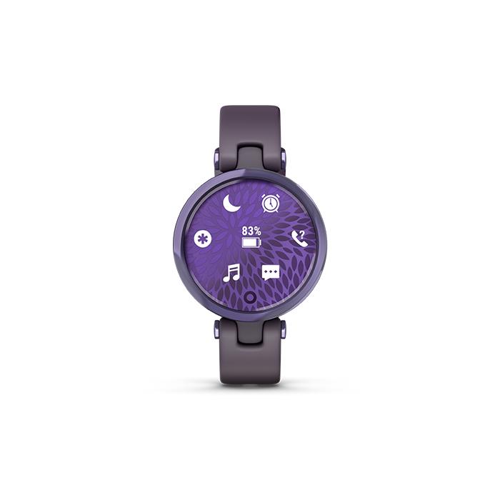 LILY - LUNETTA MIDNIGHT ORCHID, CASSA DEEP ORCHID E CINTURINO IN SILICONE - GARMIN