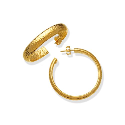 ORECCHINI MOON BOWL MEDI DORATI - RASPINI