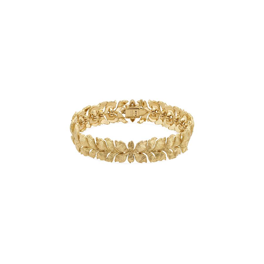 BRACCIALE FLORA ORO GIALLO 18 KT E DIAMANTI 0,4 KT - GUCCI FINE JEWELRY