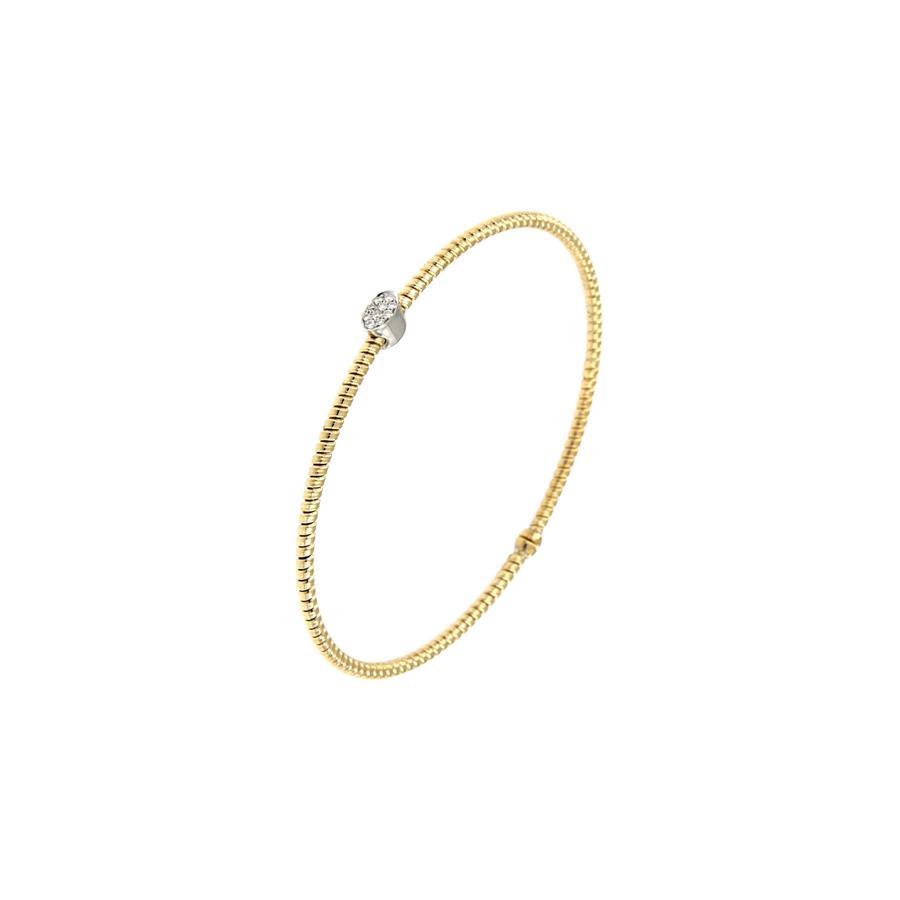 BRACCIALE ORO GIALLO 1 GIRO CON OVALE BIRLL 0.10 - GR 4.50 - ANTORA