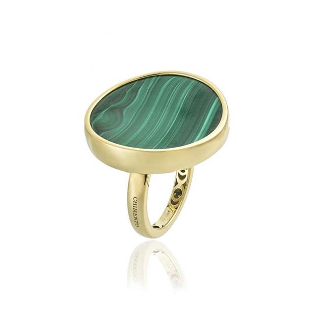 ANELLO MALACHITE - ARMILLAS GLOW CALEIDO . ORO GIALLO MIS 15 - CHIMENTO