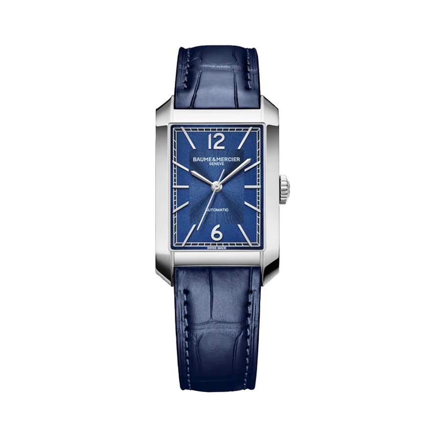 HAMPTON AUTOMATICO - 43 X 27 MM, UOMO, QUADRANTE BLUE, CINTURINO PELLE - BAUME & MERCIER