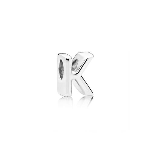 LETTER K SILVER CHARM - PANDORA